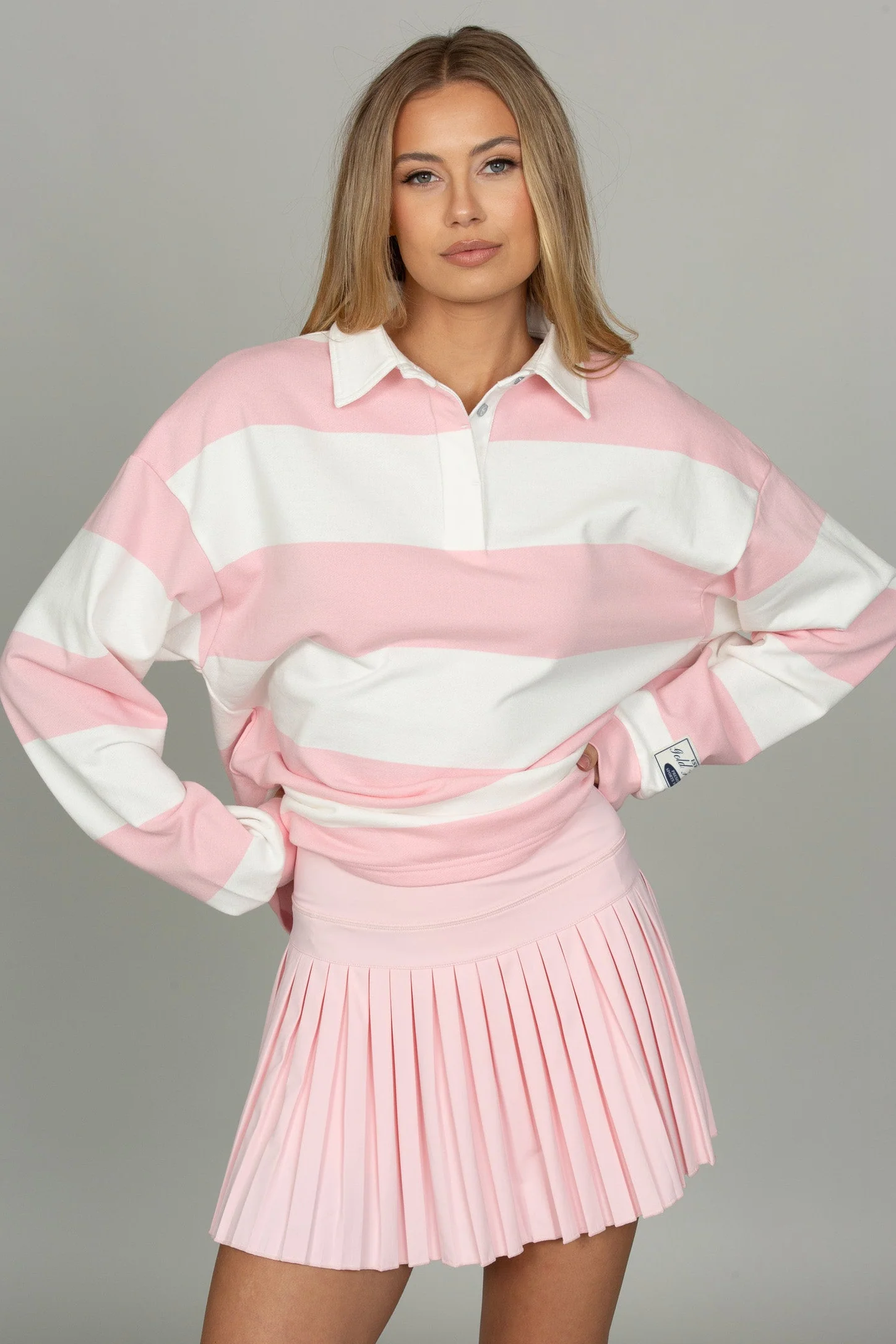 15" Almond Blossom Pleated Tennis Skirt - Image 6