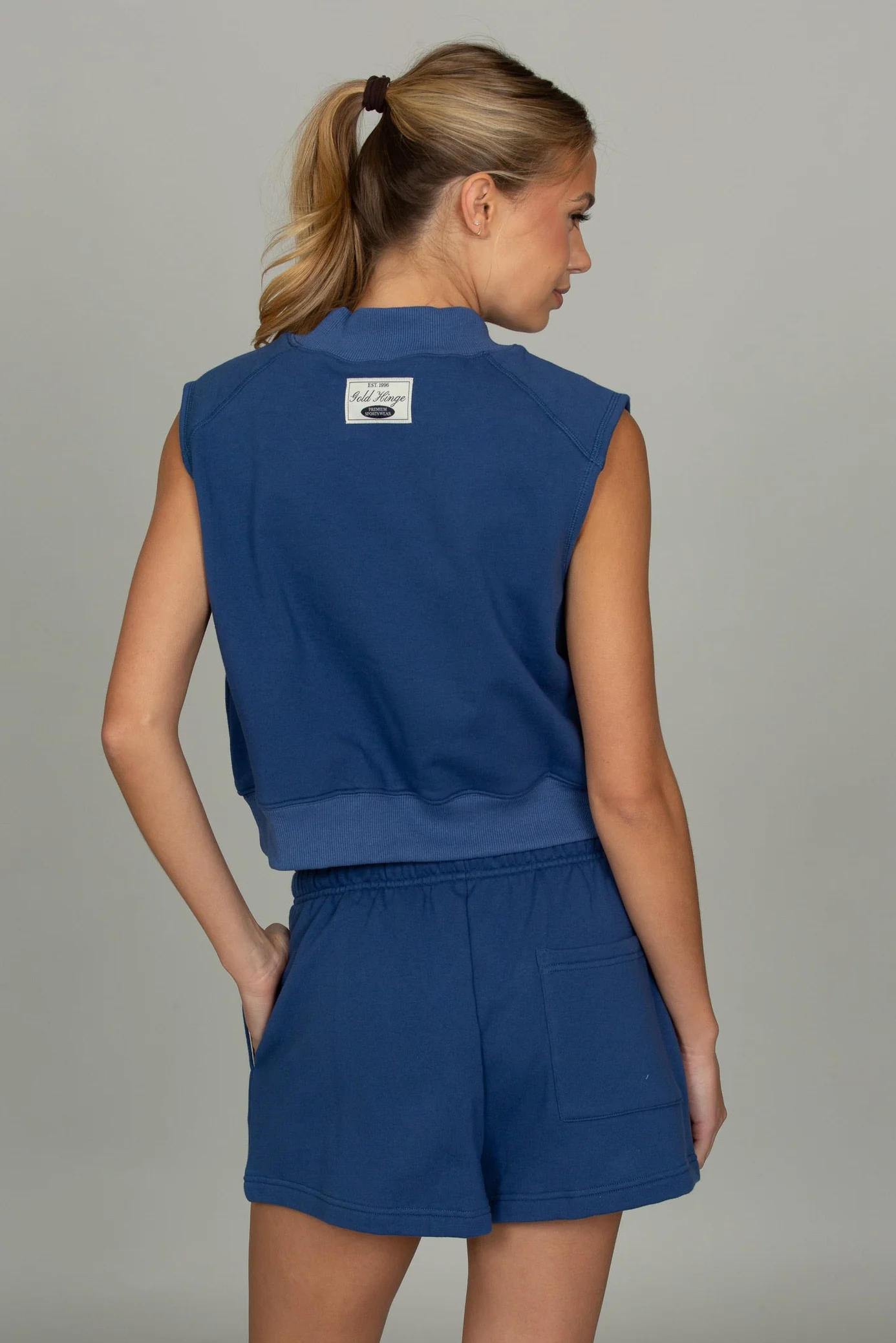 Azure Mock Neck Sleeveless Top 2.0 - Image 4