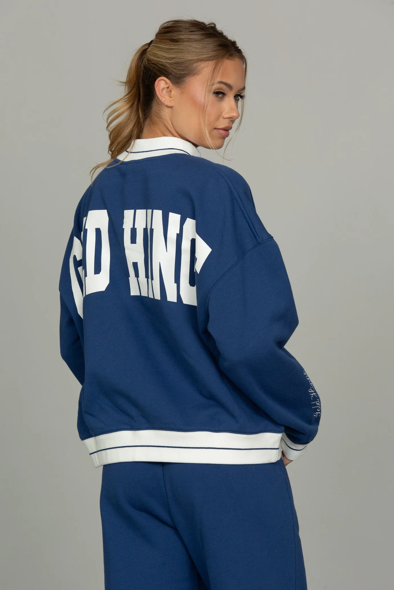 Azure Prep Stripe Mock Neck - Image 3