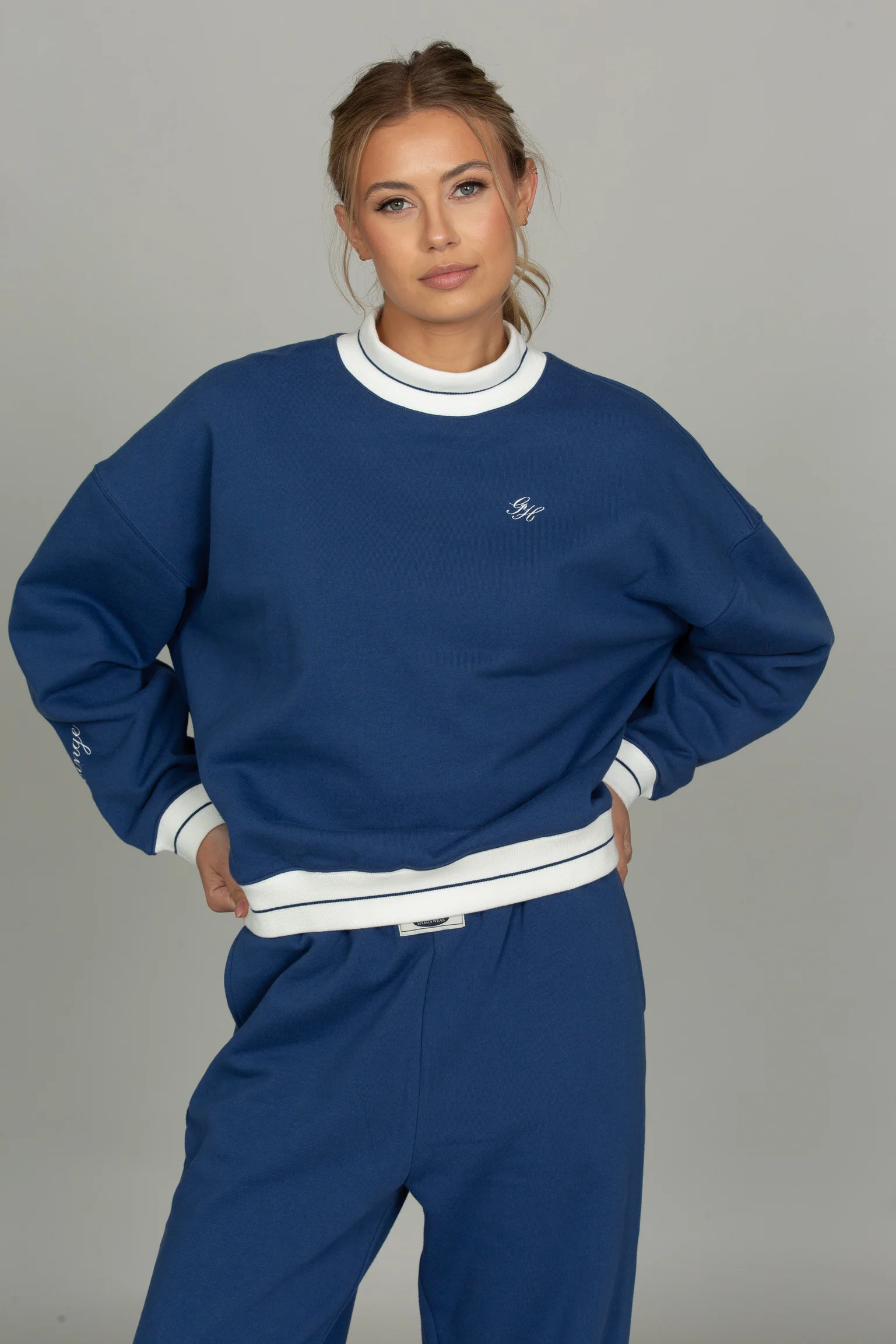 Azure Prep Stripe Mock Neck - Image 6