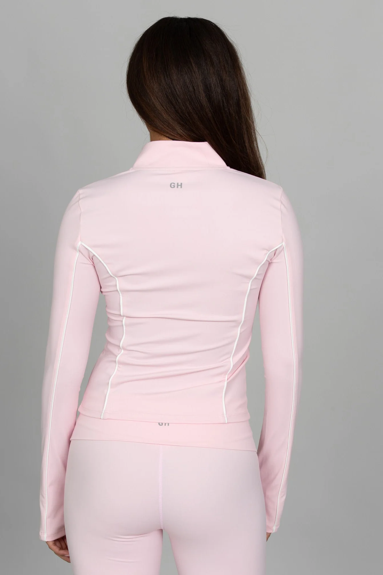 Ballet Pink Essential Half-Zip Jacket - Image 3