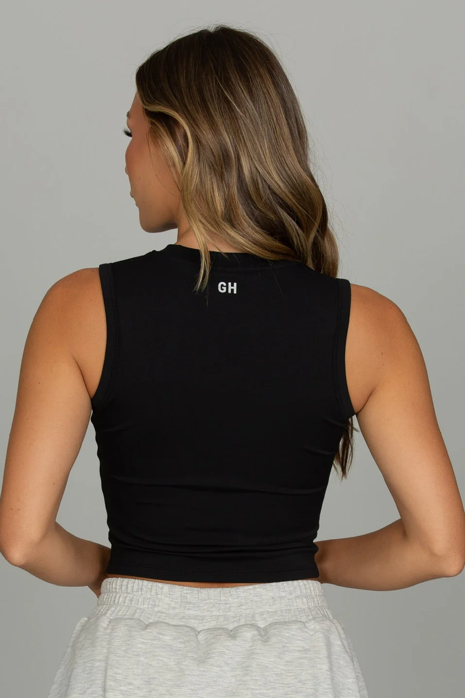 Black CoreSculpt Crop Tank - Image 3