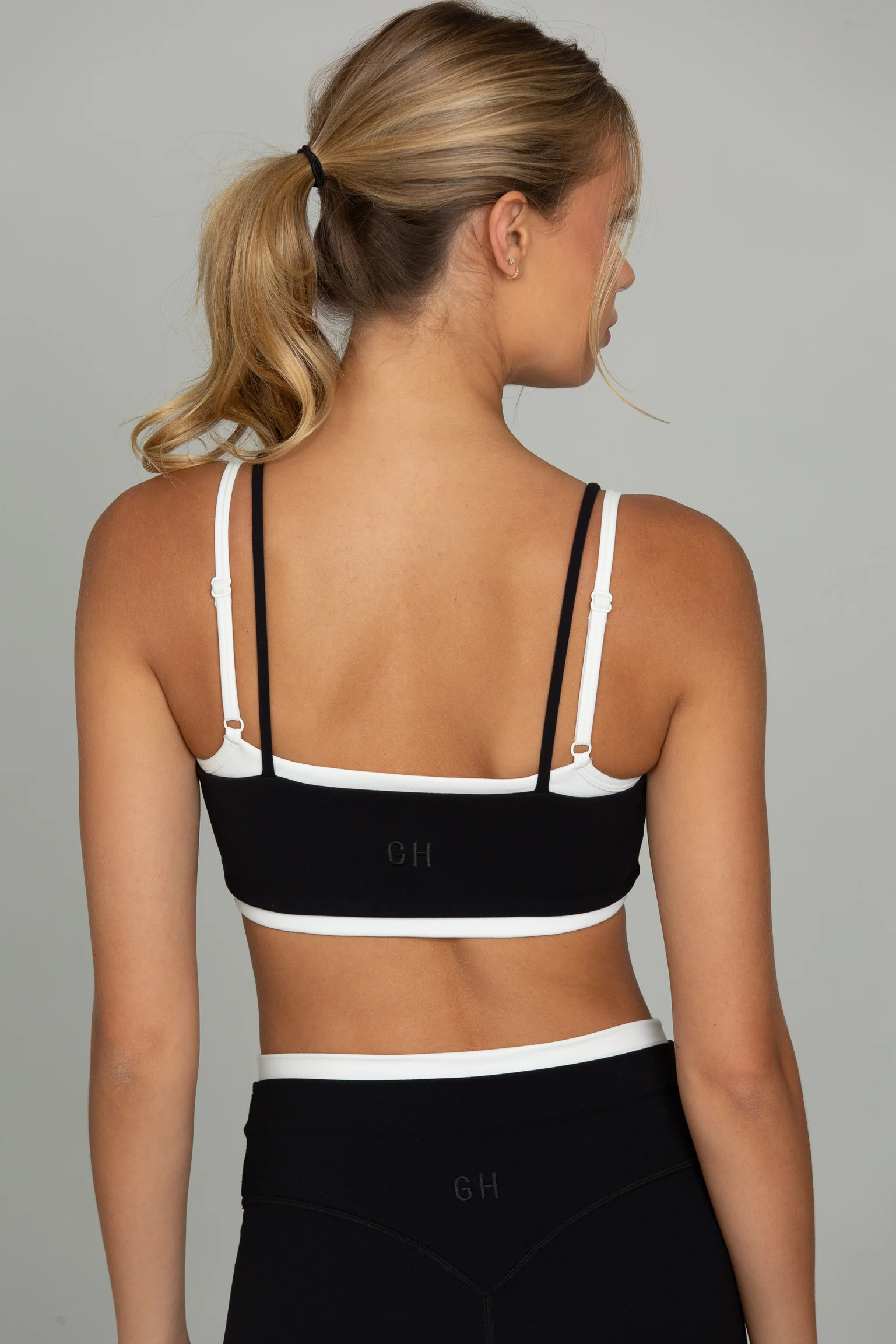 Black Double Layer StrydeForm Bra - Image 3