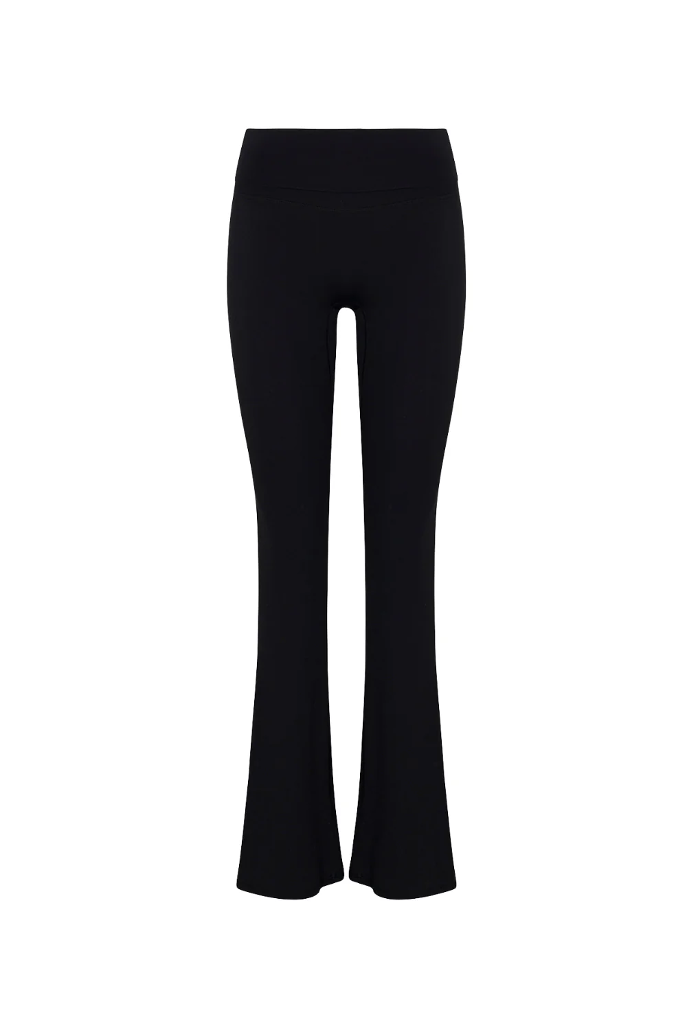 Black Essential Foldover Flare Pant - Image 2