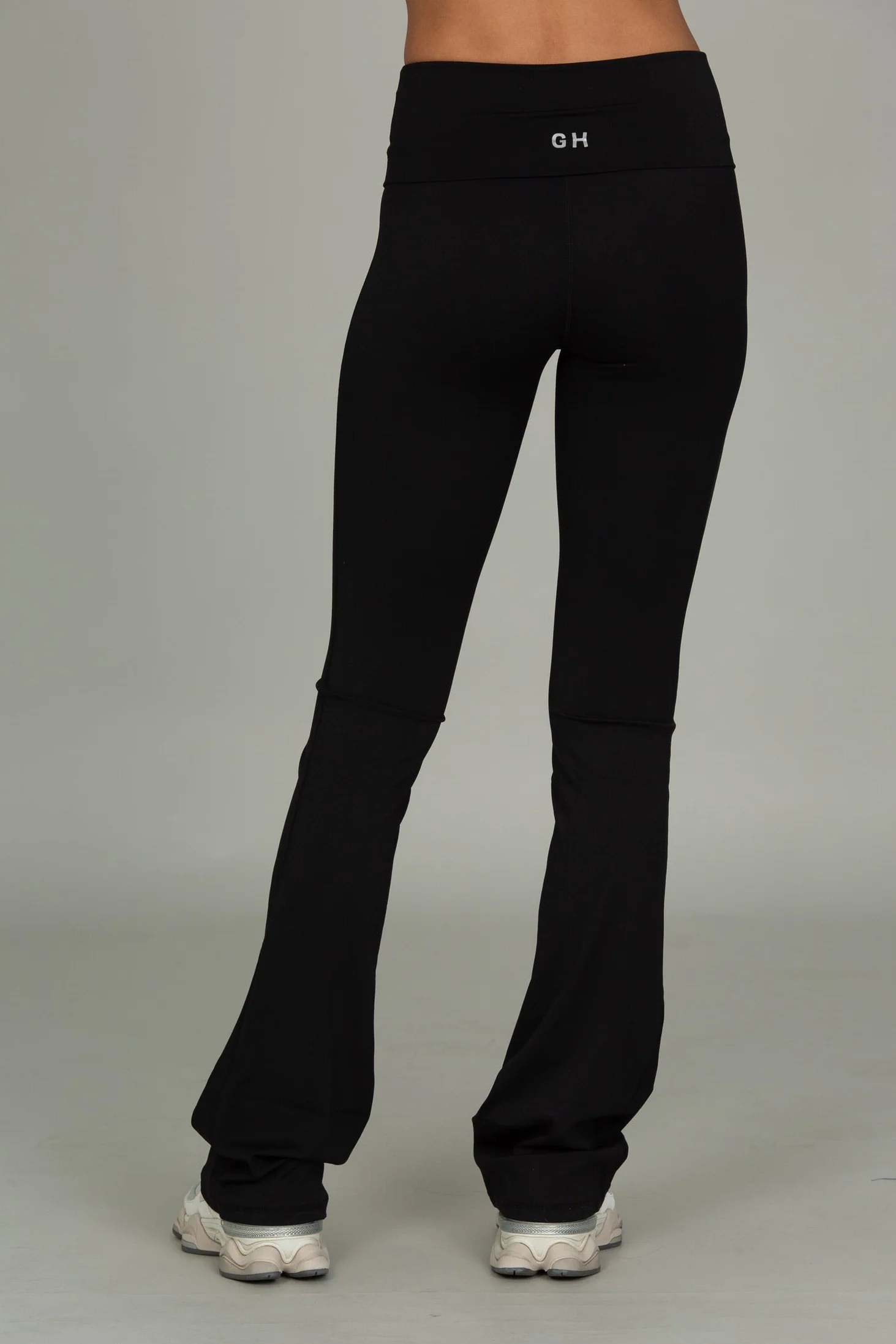 Black Essential Foldover Flare Pant - Image 3