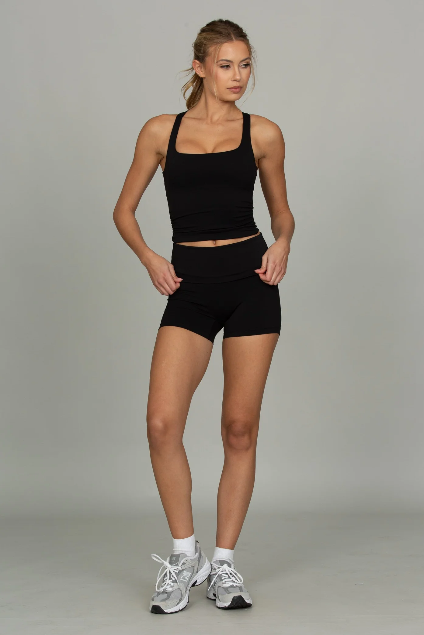Black Essential Foldover Short - Image 6