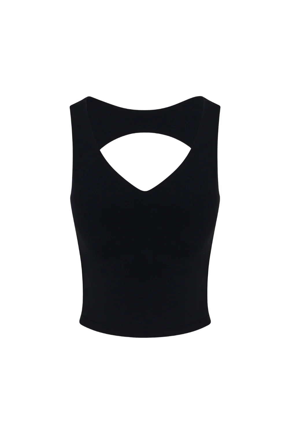 Black Open Back Sweetheart Tank - Image 2