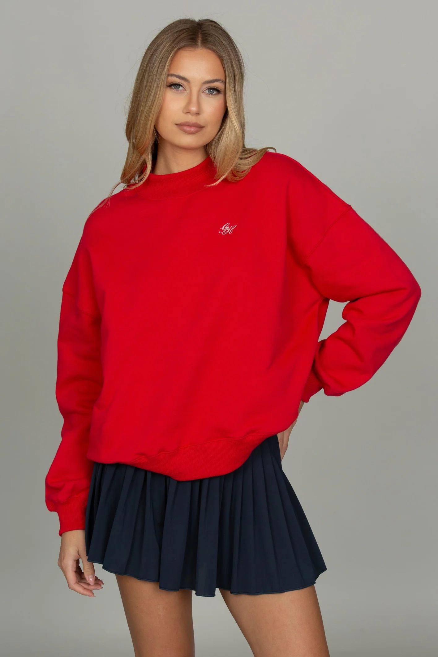 Bright Ruby Prep Mock Neck - Image 5