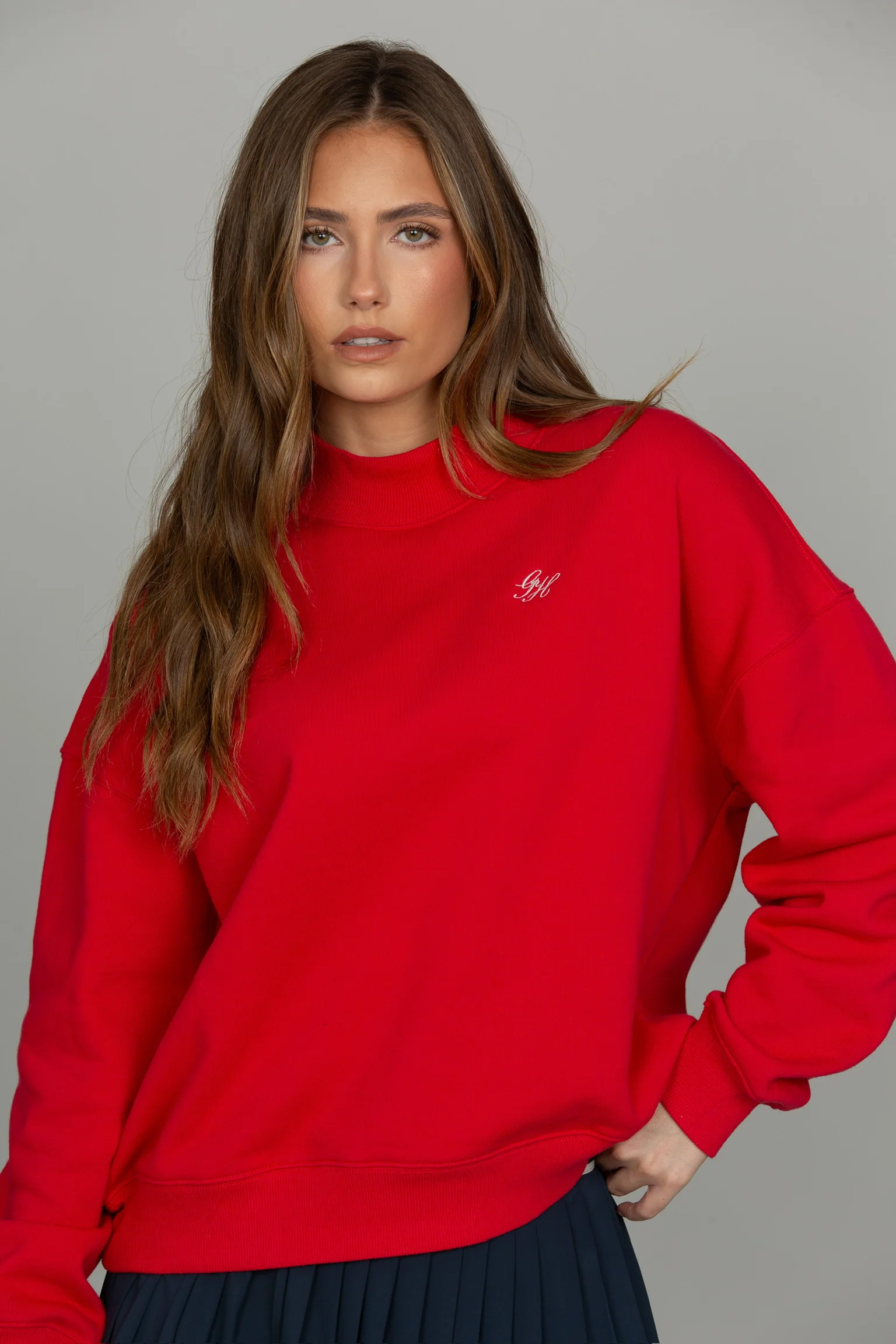 Bright Ruby Prep Mock Neck - Image 7
