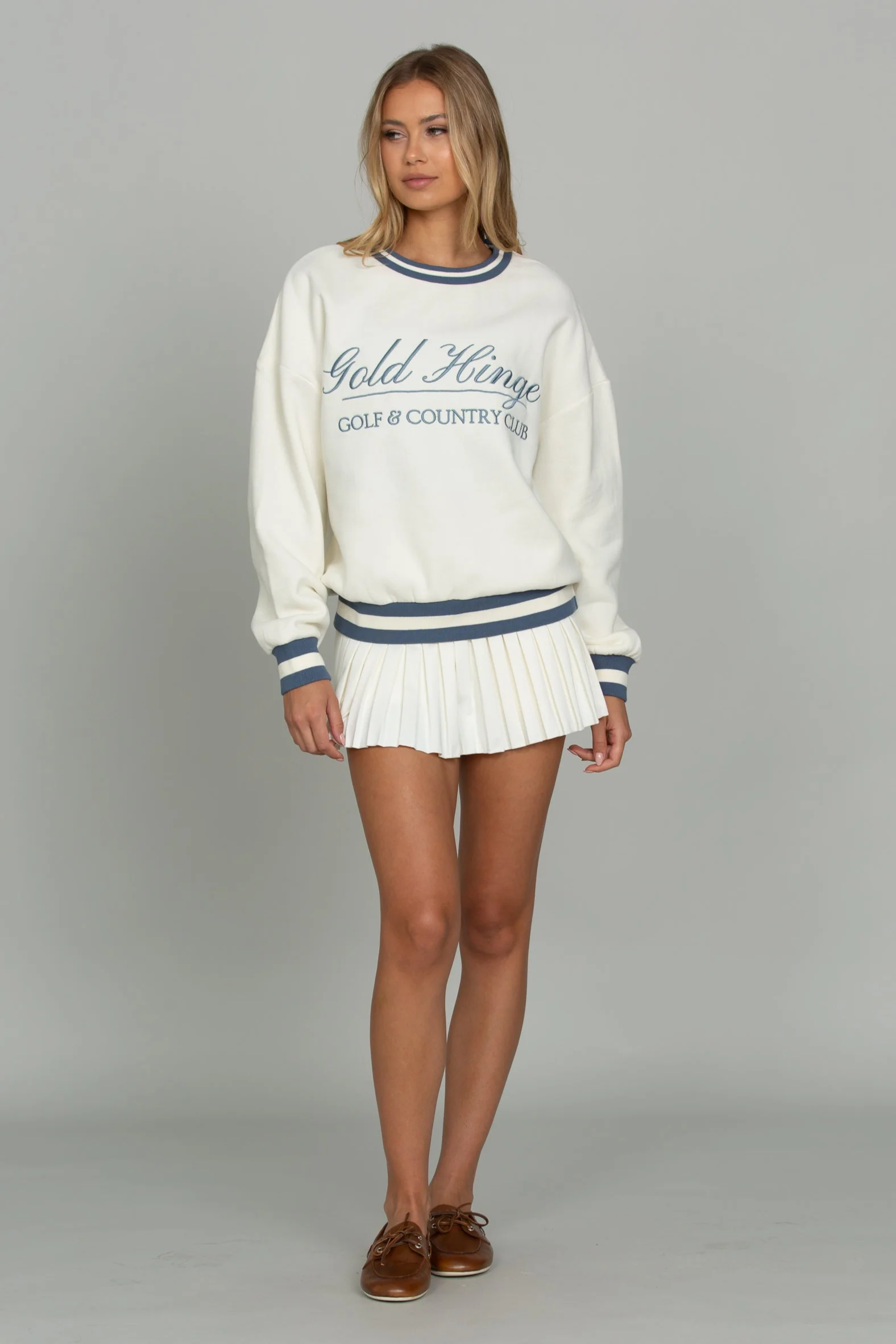 Cannoli Cream Pleated Tennis Skirt - Image 7
