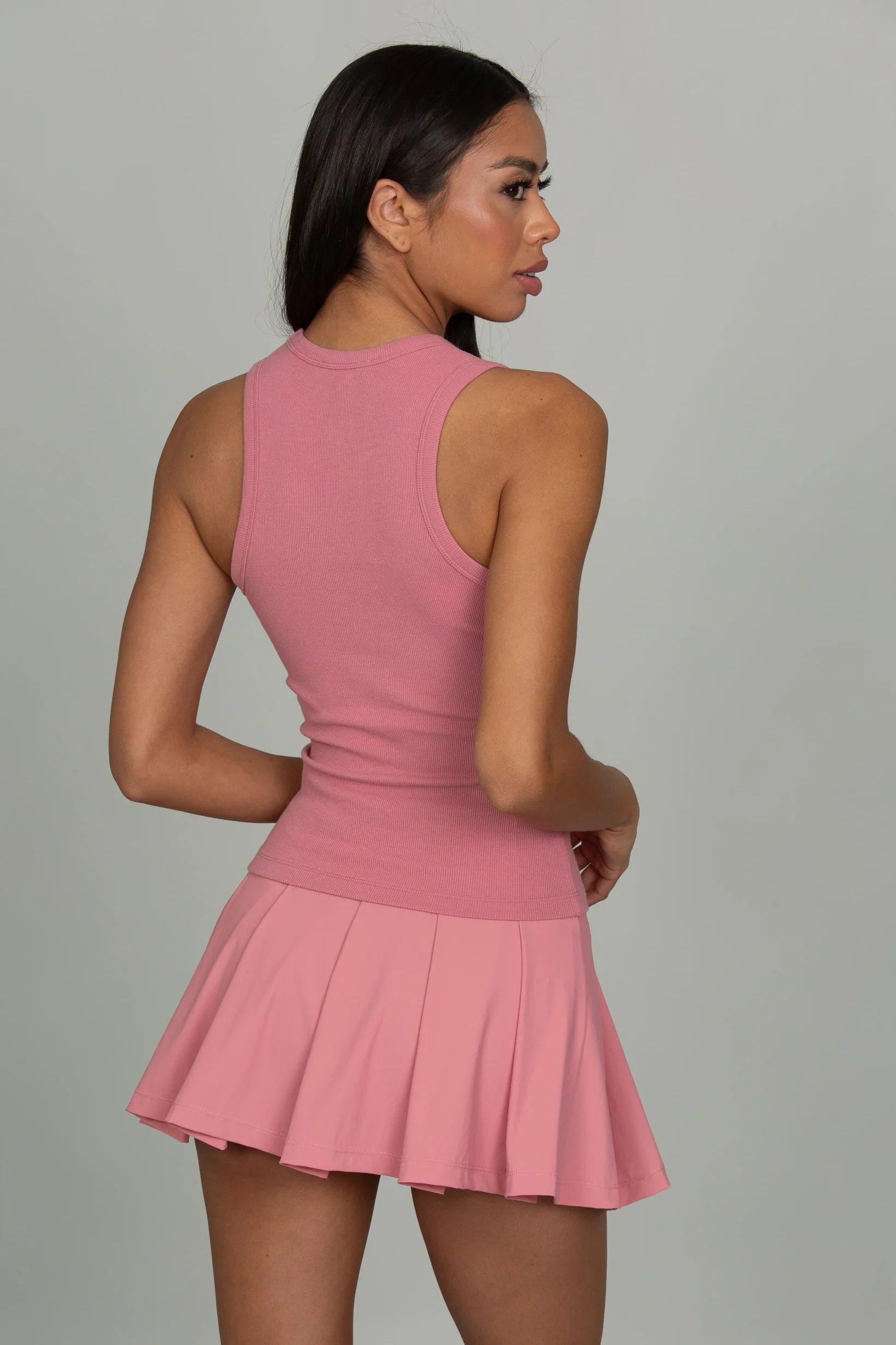 Desert Rose Ribbed Cotton Tank - Image 3