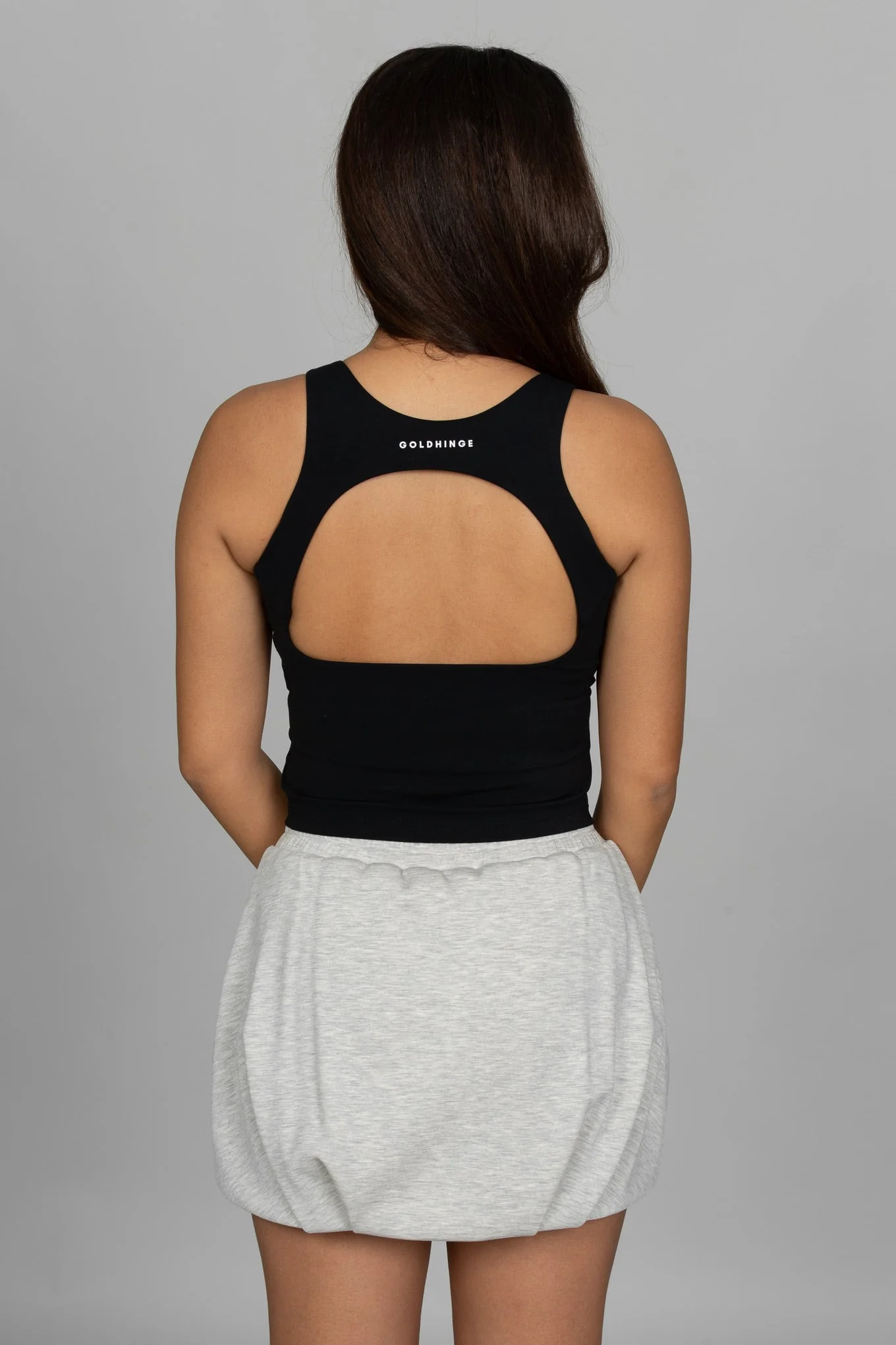 Heather Grey LuxeSoft Bubble Skirt - Image 3