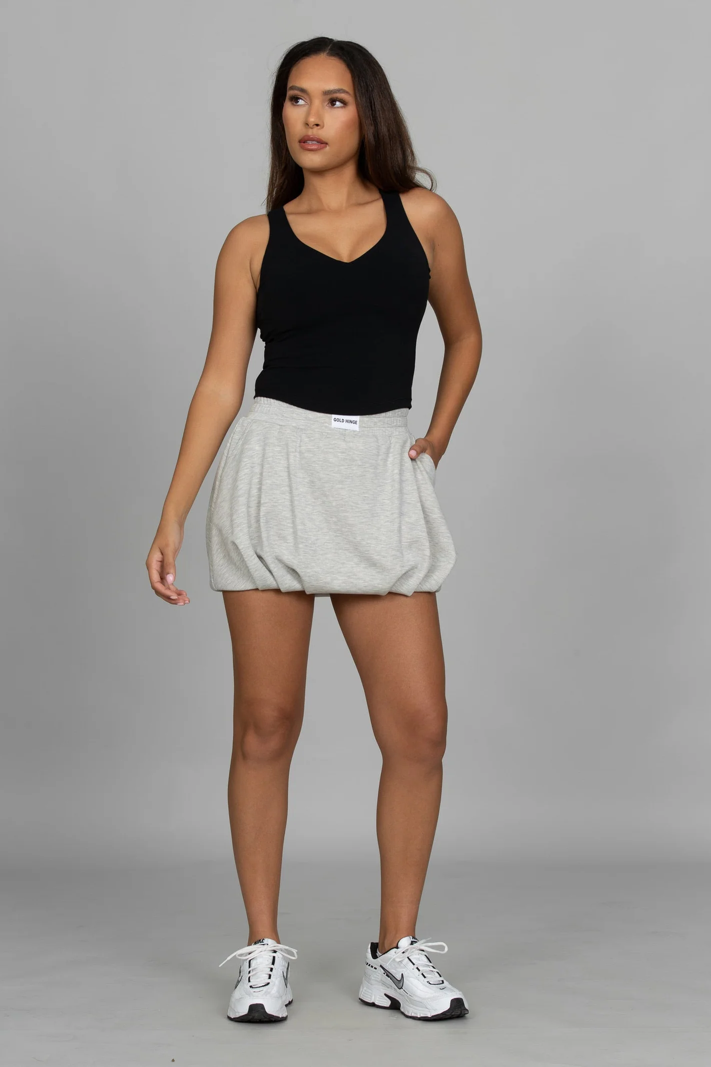 Heather Grey LuxeSoft Bubble Skirt - Image 8