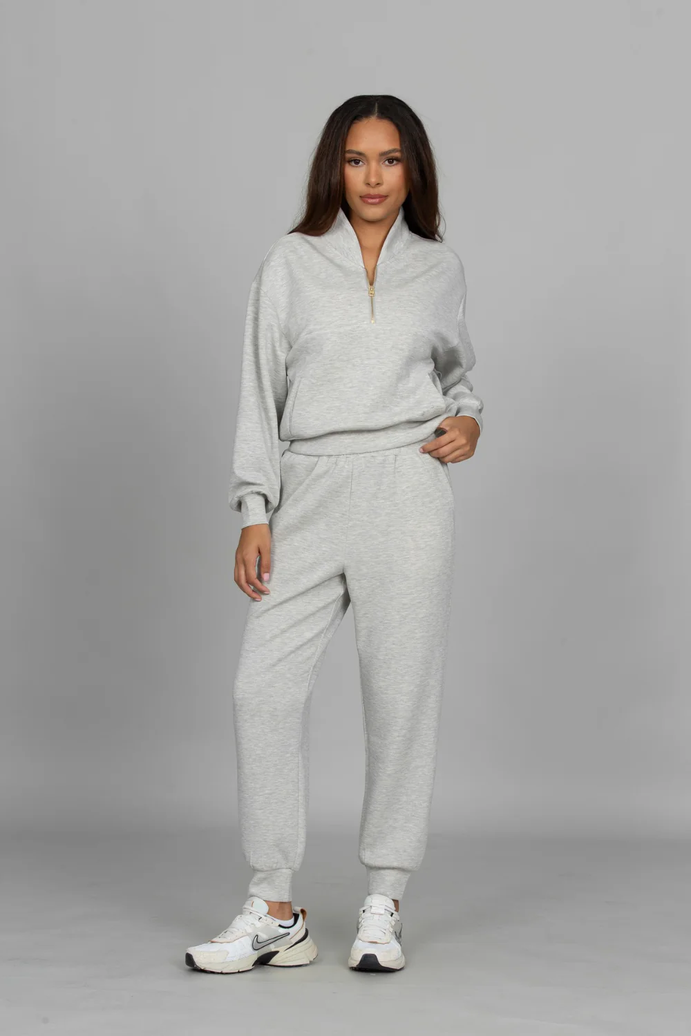 Heather Grey LuxeSoft Lounge Quarter Zip - Image 7