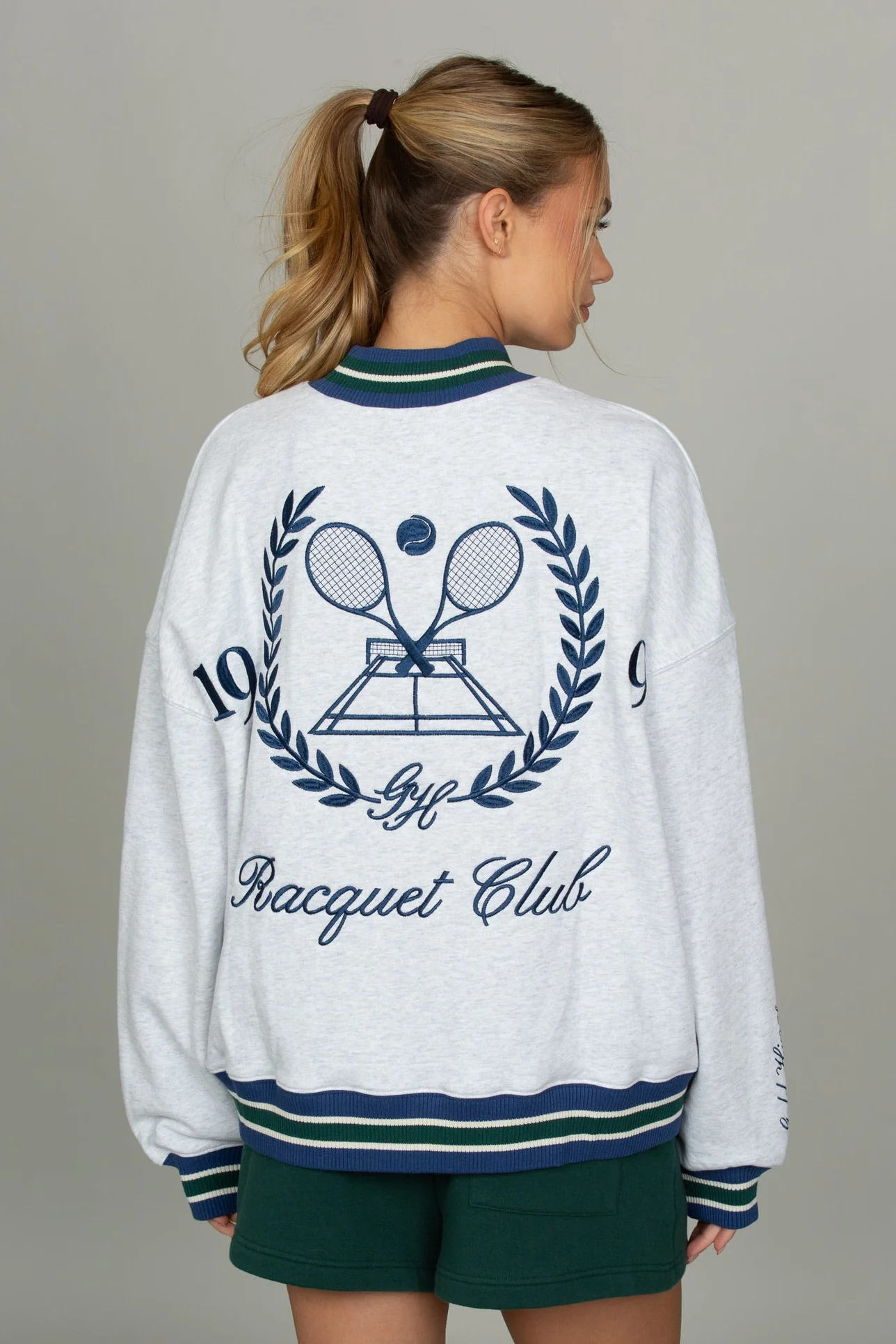 Heather Grey Prep Courtside Mock Neck - Image 3