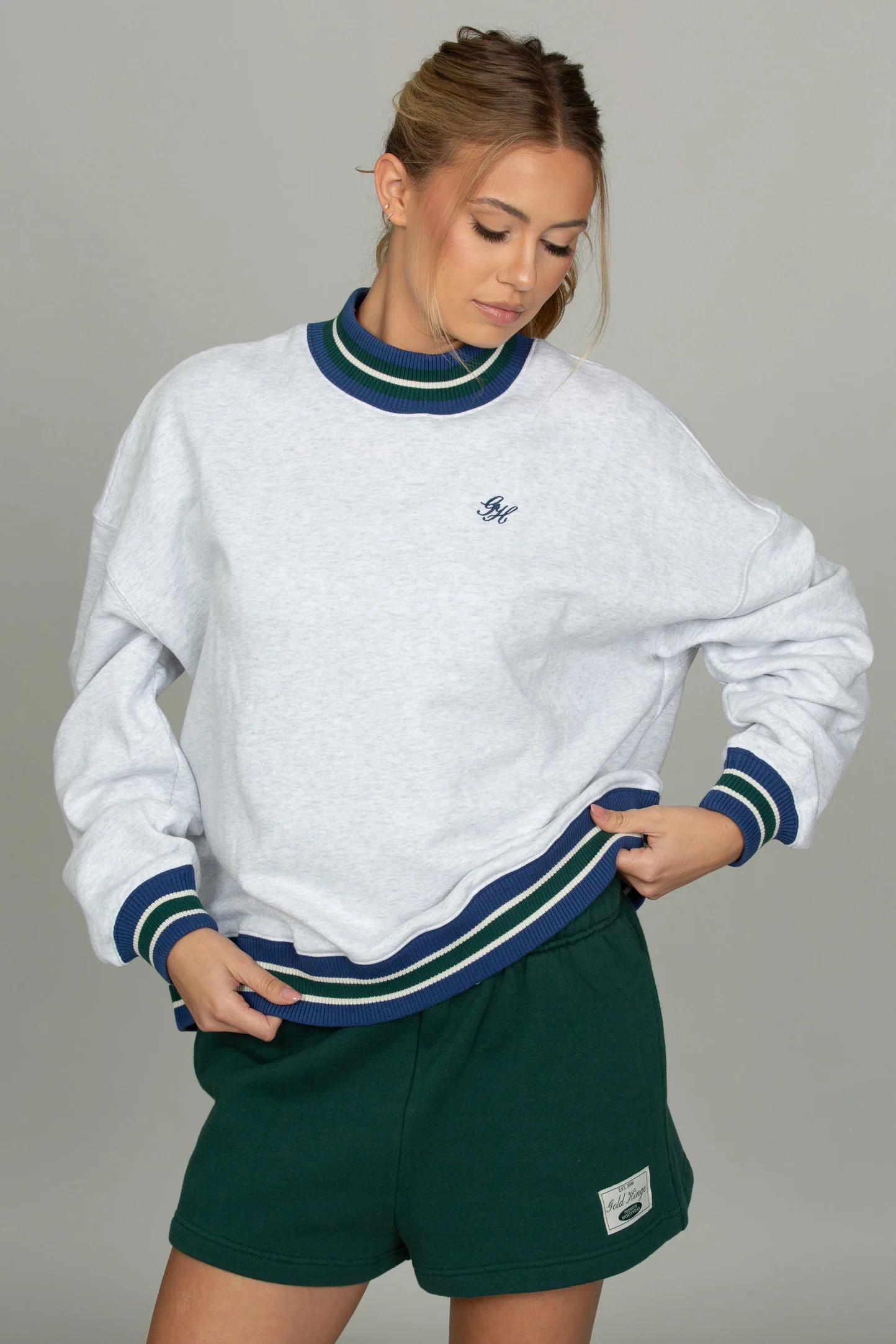 Heather Grey Prep Courtside Mock Neck - Image 5