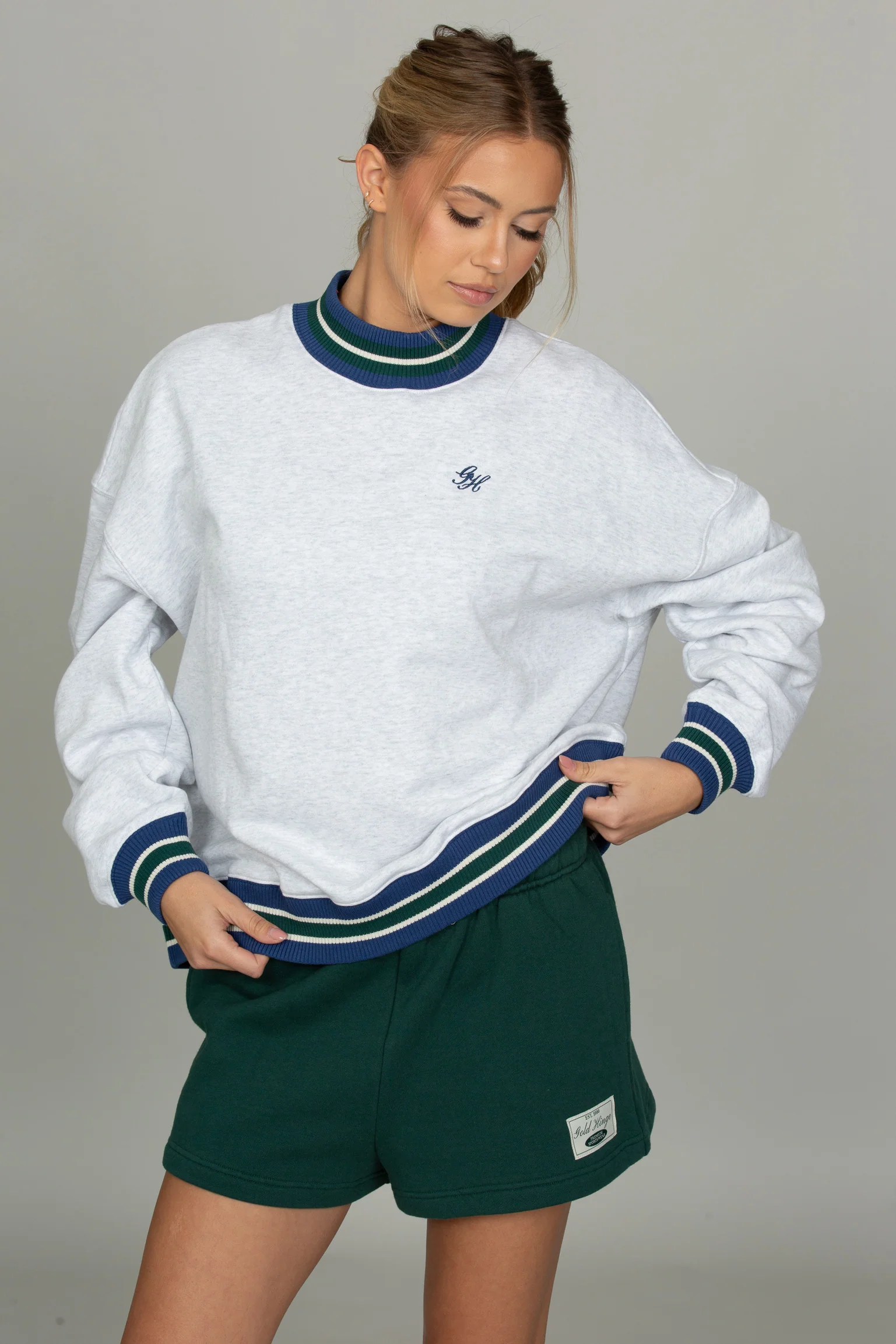 Hunter Green Loose Sweat Short - Image 6