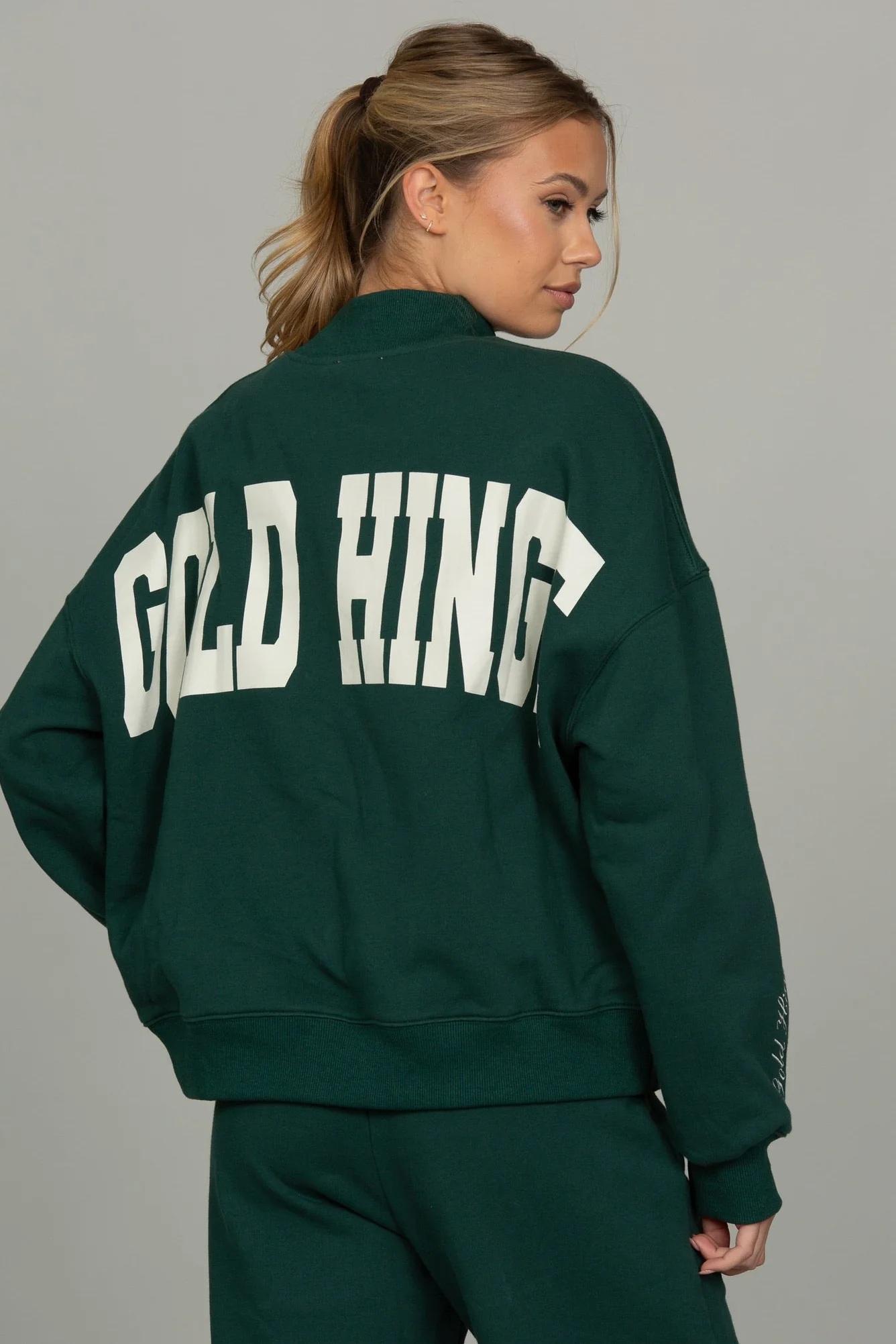 Hunter Green Prep Mock Neck - Image 4