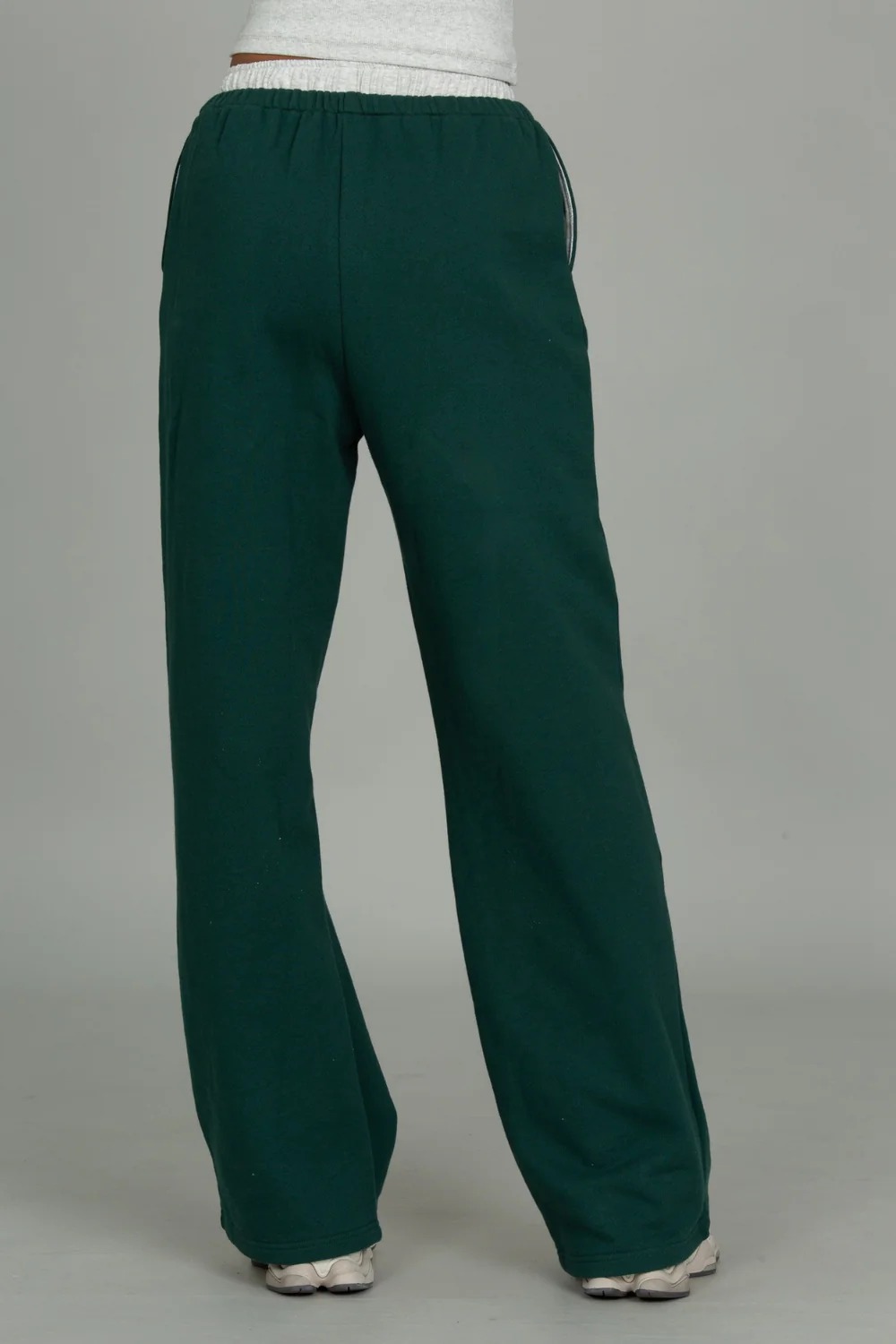 Hunter Green Wide Leg Sweatpant - Image 5