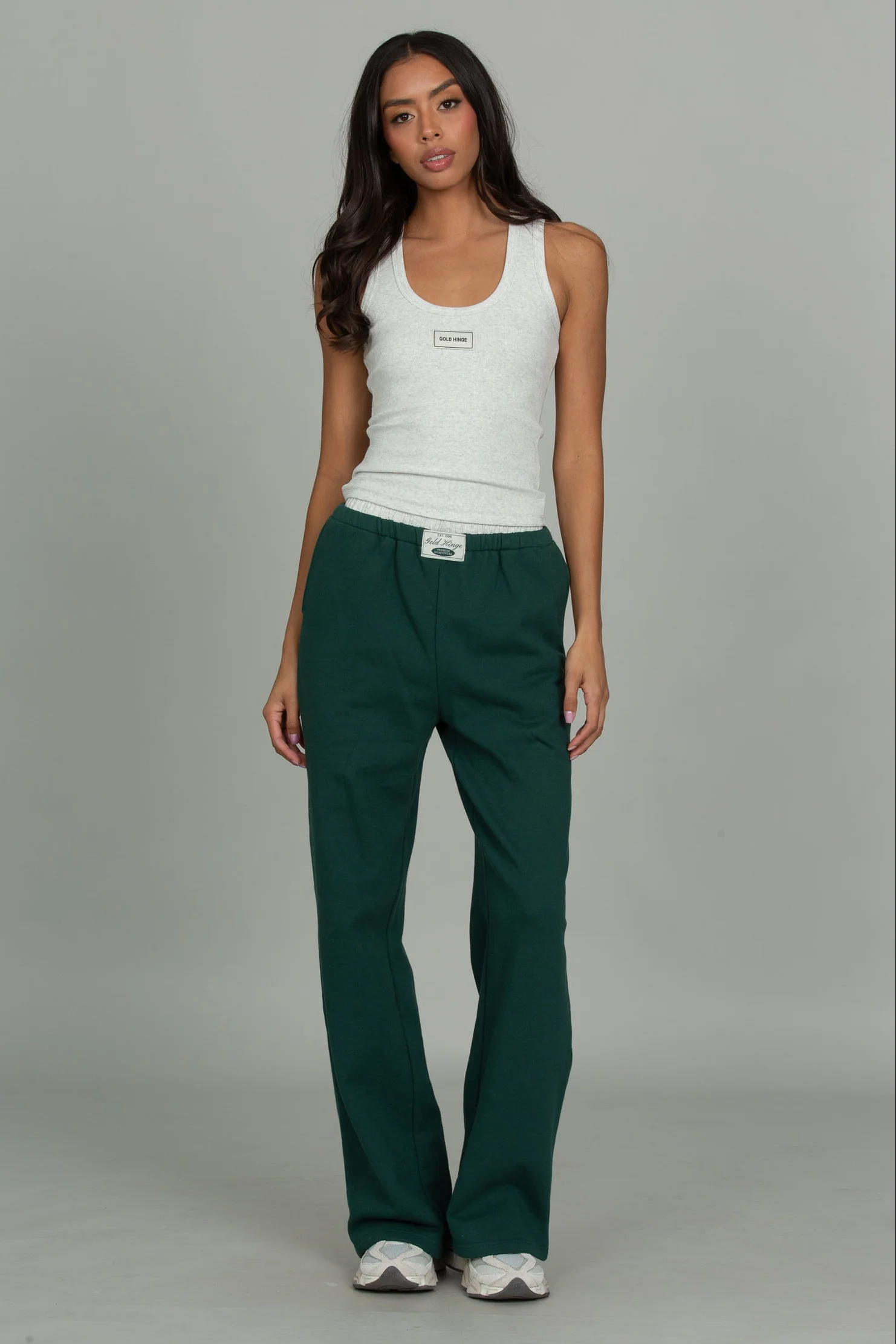 Hunter Green Wide Leg Sweatpant - Image 7