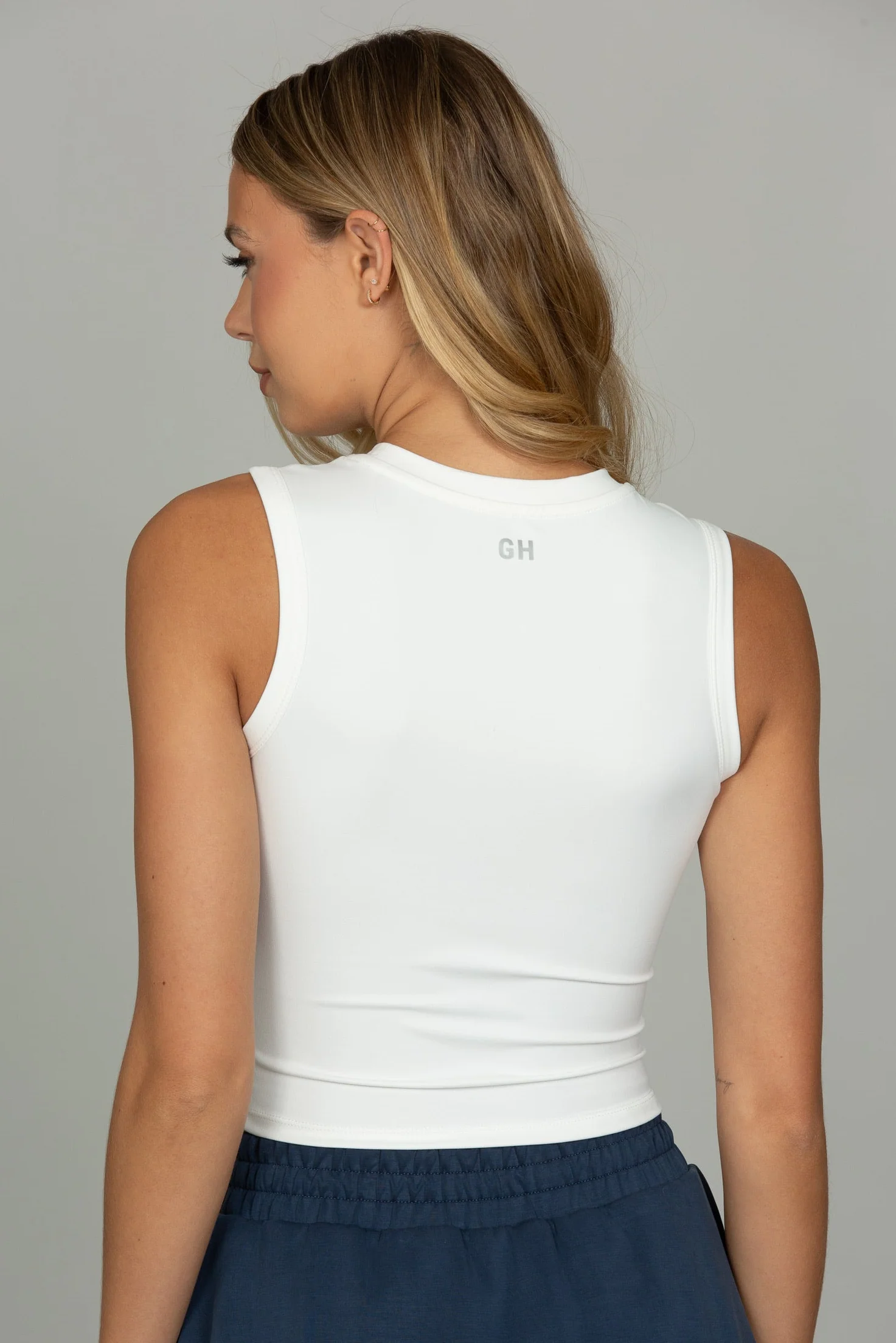 Ivory CoreSculpt Crop Tank - Image 3