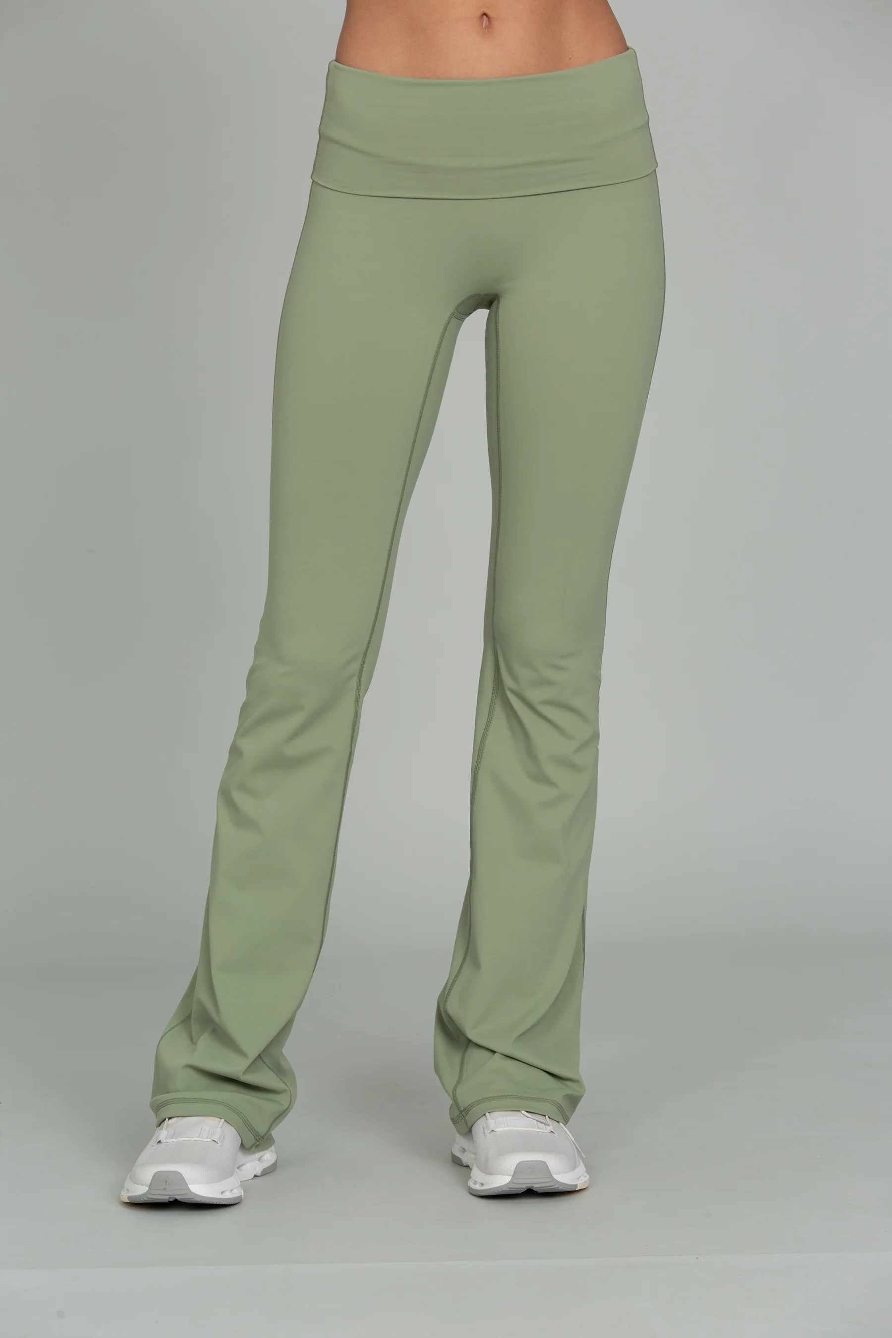 Matcha Essential Foldover Flare Pant - Image 3