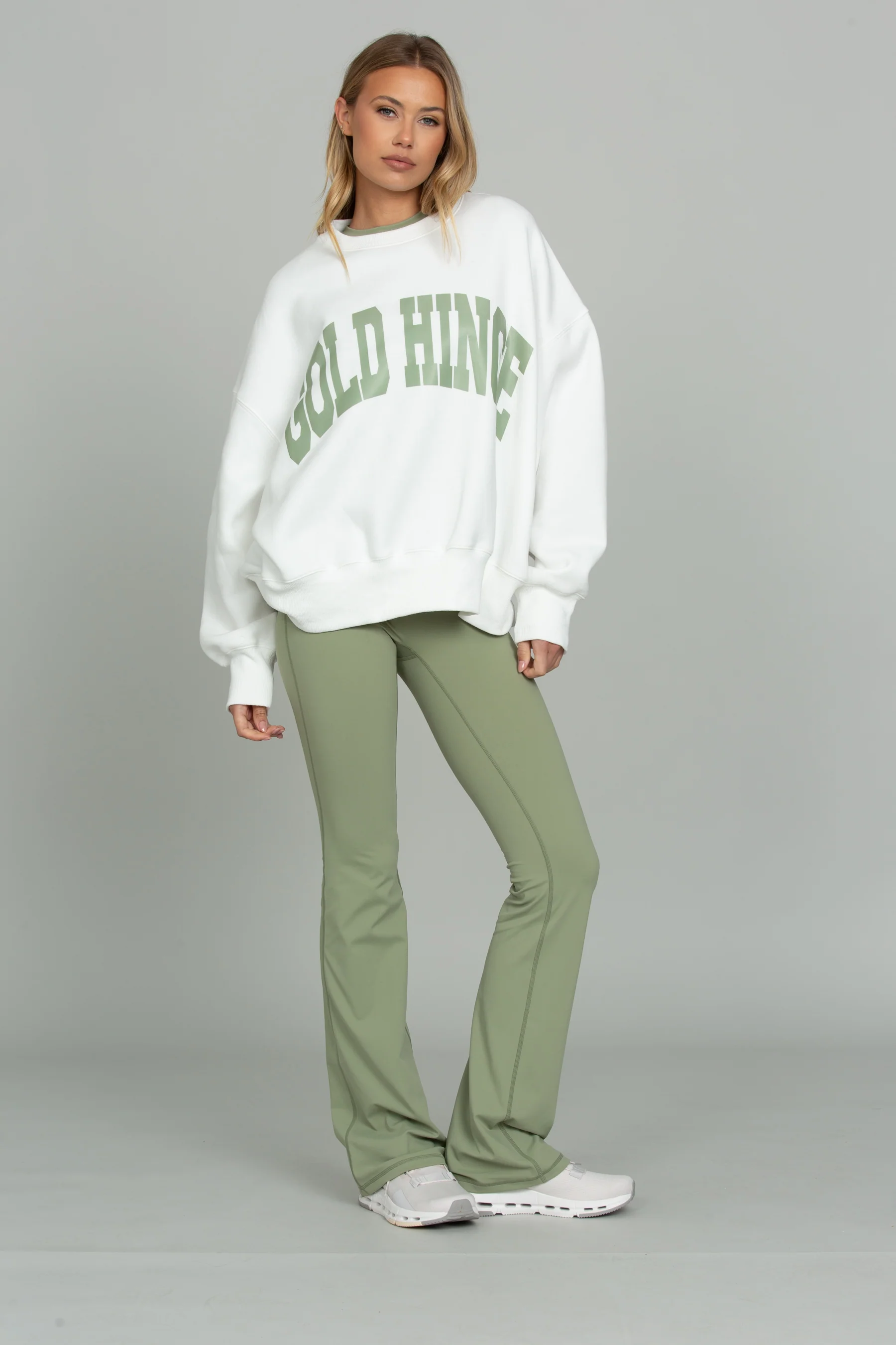 Matcha Essential Foldover Flare Pant - Image 6