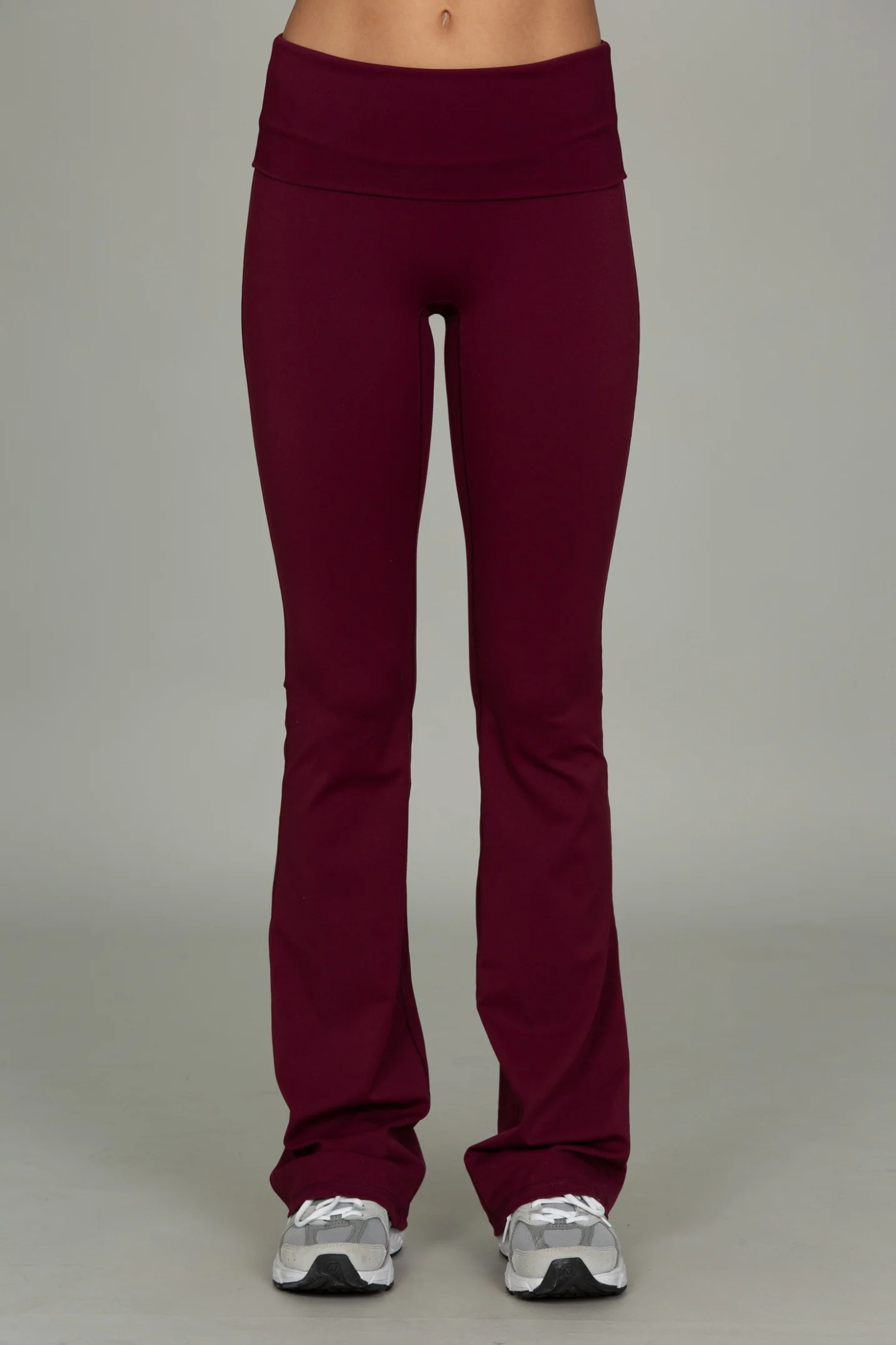 Merlot Essential Foldover Flare Pant