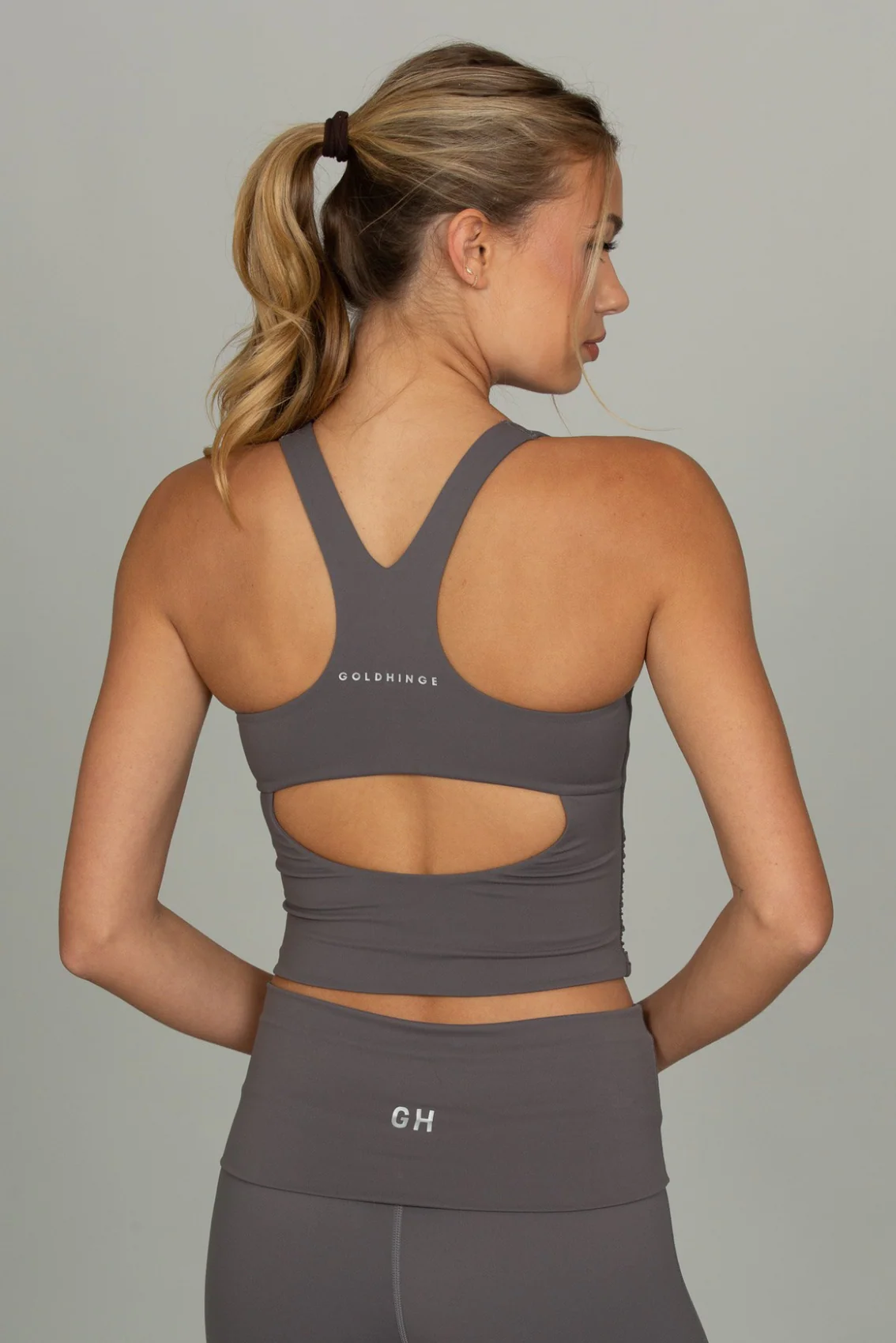 Shadow Grey CoreSculpt Cutout Tank - Image 3