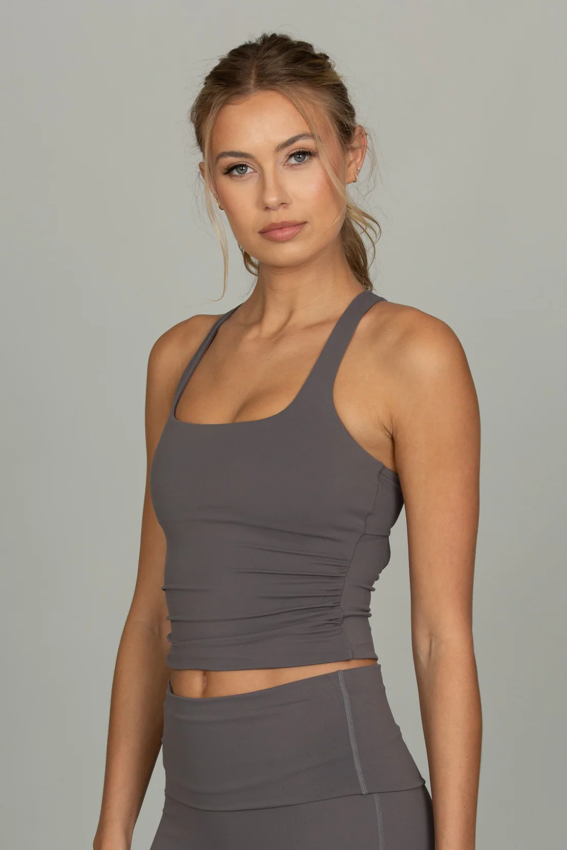 Shadow Grey CoreSculpt Cutout Tank - Image 4