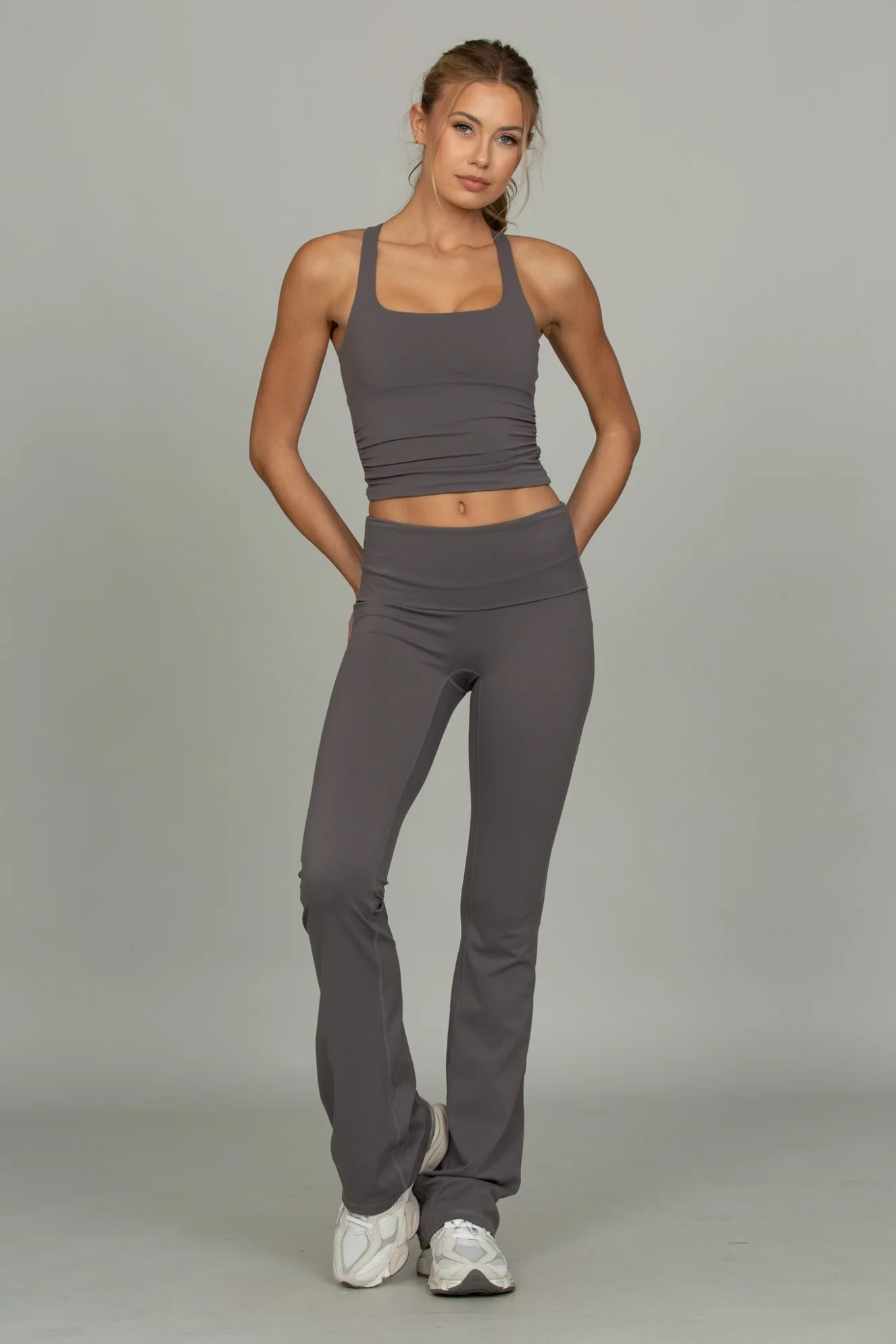 Shadow Grey CoreSculpt Cutout Tank - Image 7