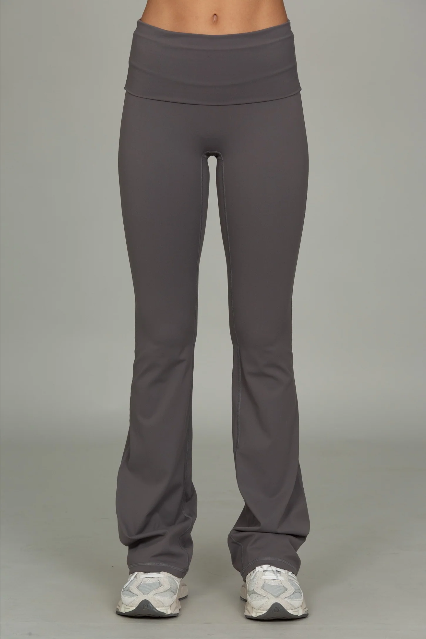 Shadow Grey Essential Foldover Flare Pant
