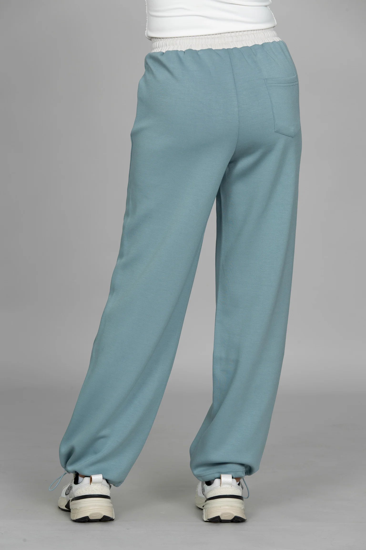 Stone Blue LuxeSoft Wide Leg Pant - Image 3