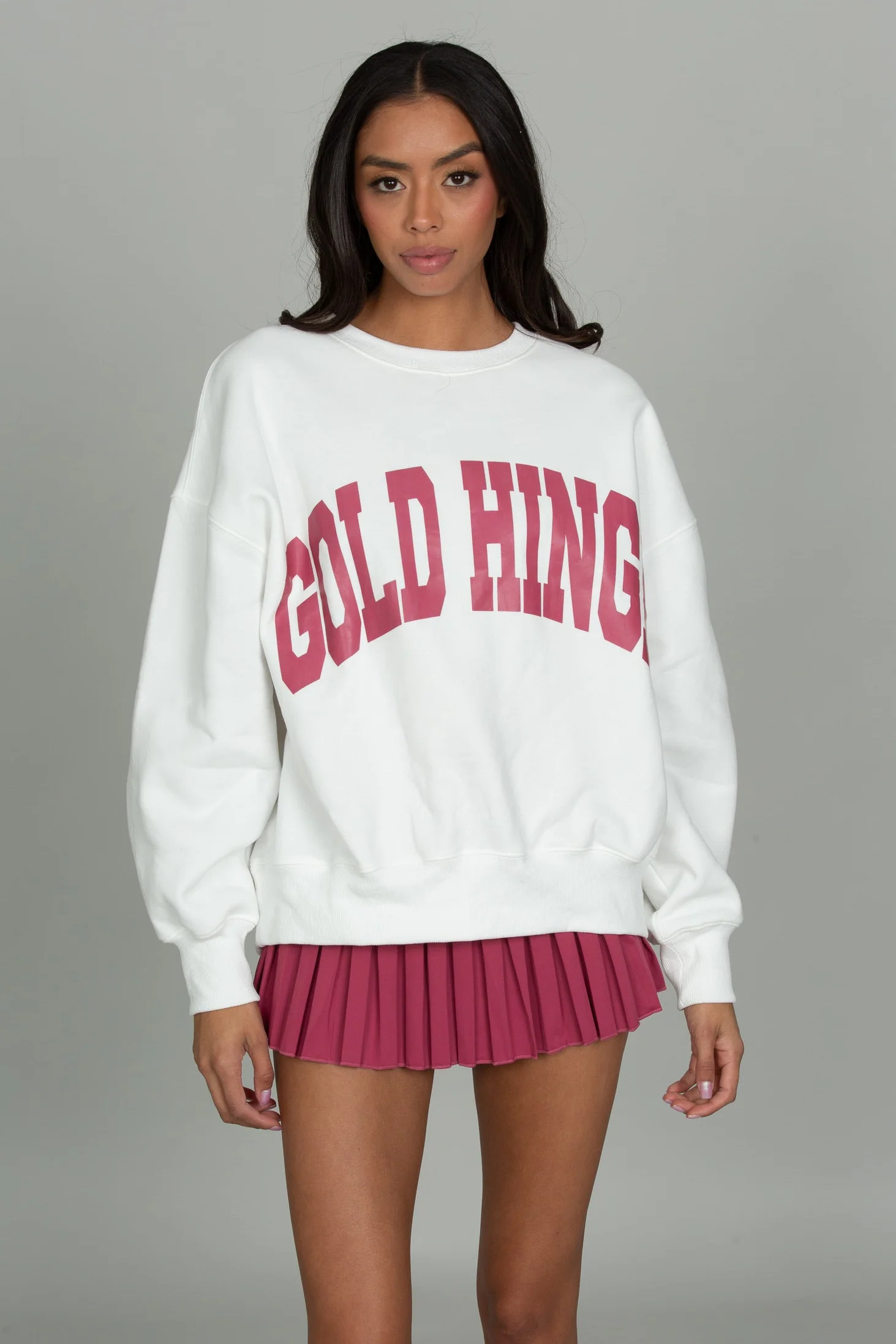 White Raspberry GH Wide Arm Sweatshirt - Image 4