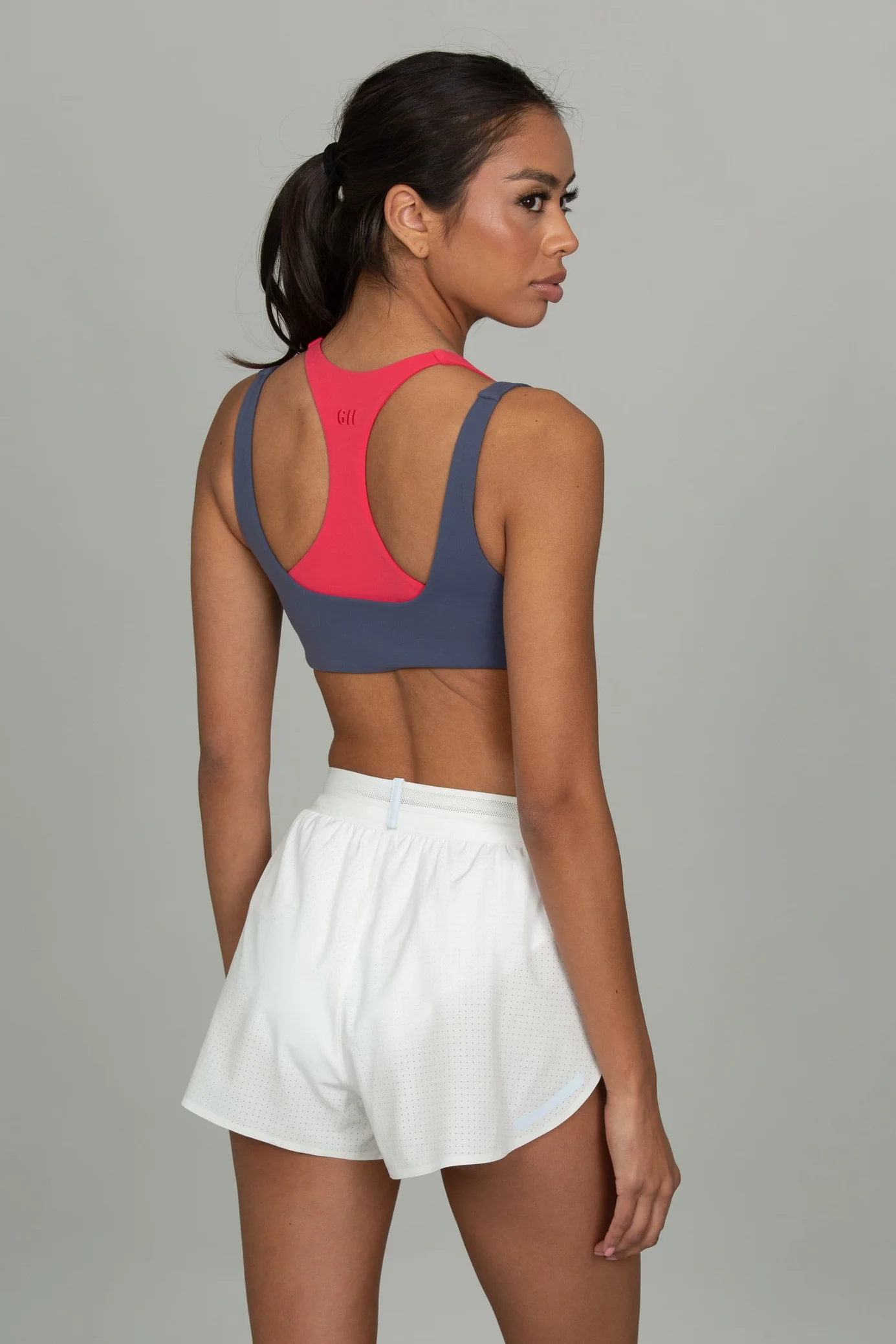 White Split Run Short - Image 3