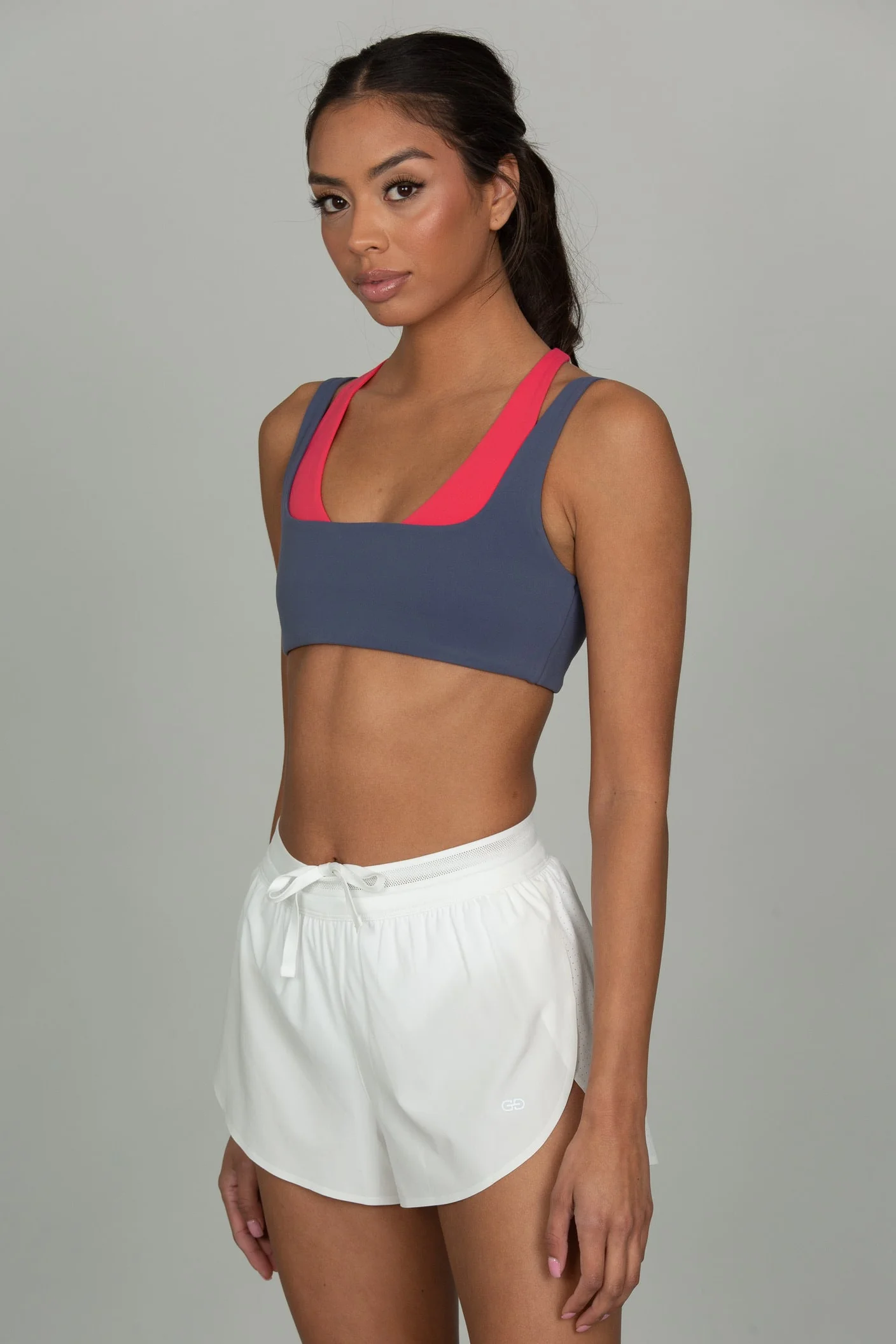 White Split Run Short - Image 4